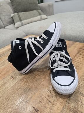 Converse Black and White High Top Sneakers
